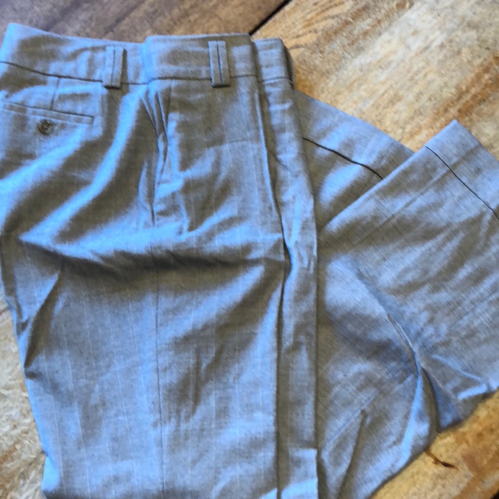 Wool wide leg pants